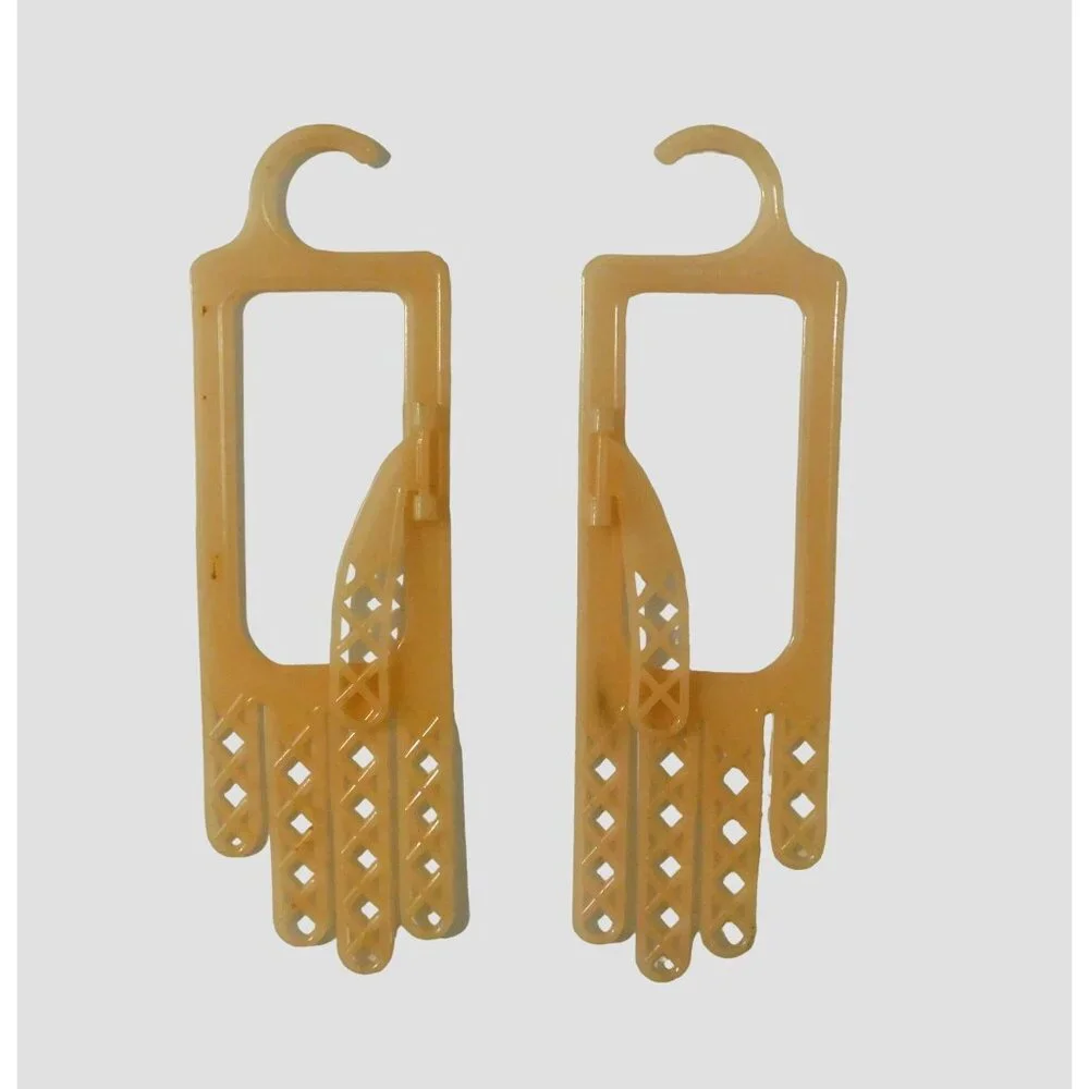 Vintage Glove Drying Forms Stretching Mid Century 1950 60s Plastic